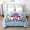 Blue Floral, variant on JML Queen Size Bed Blanket, Plush Fleece Blanket for Bed Queen 83"x91" 5.7lb,2 Ply Raschel Bed Blanket Black Wolf Pattern