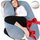 thumbnail image 1 of Almohada de embarazo Chilling Home en forma de U, color gris, 1 of 7