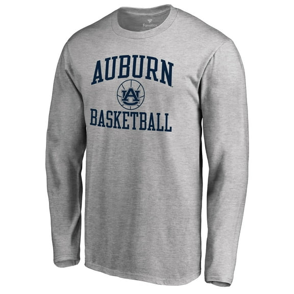 Men's Heathered Gray Auburn Tigers In Bounds Long Sleeve T-Shirt