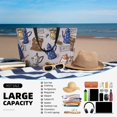 thumbnail image 5 of Wukai Antique Vintage Teapot Coffee Grinder Print Zipper Bag,large Beach Tote Bag,Waterproof Sandproof Bag,Grocery and Picnic Tote Travel Bag, 5 of 5