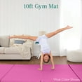 thumbnail image 2 of Best Choice Products 10ftx4ftx2in Folding Gym Mat 4-Panel w/ Carrying Handles & Folding Balance Beam - Smoky Quartz, 2 of 9