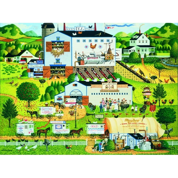 500 Piece Jigsaw Puzzle Charles Wysocki, Sunny Side Up - 500pc Jigsaw Puzzle
