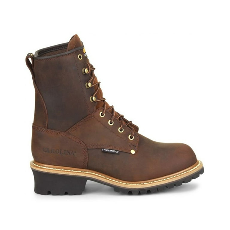 Carolina men's logger 8 steel toe work clearance boots