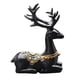 thumbnail image 1 of Estatua de coche, figura de ciervo, regalo, colección de escritorio, mini adorno para tablero de coche. negro, 1 of 9