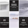 thumbnail image 6 of Costway 2 Doors 3.4 cu ft. Unit  Compact Mini Refrigerator Freezer Cooler, 6 of 9