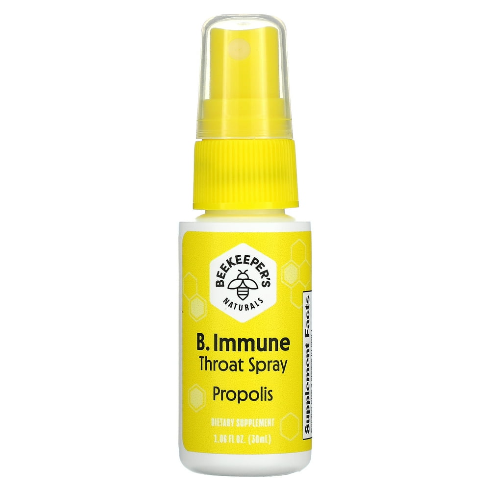 Beekeeper's Naturals B.Immune Propolis Throat Spray Immune Support