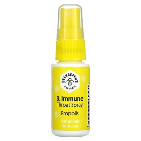 Beekeeper's Naturals B.Immune Propolis Throat Spray - Immune Support, 30...