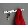 thumbnail image 2 of 6 Pin Stainless Steel Wall Hooks Hanger For Kitchen And Bathroom Decor, 2 of 5