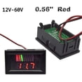 thumbnail image 1 of 0.56inch Red Blue Lcd Digital Voltmeter 12v 60v 72v Battery Capacity Indicator Lead Acid Power Car Motorcycle Voltage Tester, 1 of 1