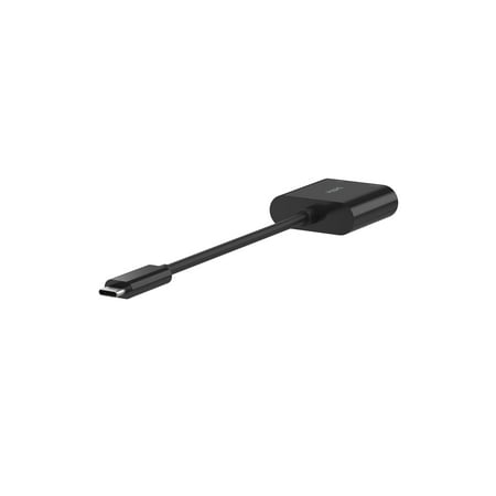 Belkin - USB C To Ethernet + Charge Adapter - Gigabit Ethernet Port for USB C Devices - Black