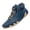 Blue, variant on Men's Driving Boots Suede High Top Casual Boots Hook And Loop Closure Lace Up Round Toe Non Slip Wavy Rubber Outsole Fashion Plus Size Outdoor Walking Driving Leather Shoes