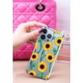 thumbnail image 3 of WIRESTER Soft TPU Clear Case Slim Protective Cover for Apple iPhone 13 Pro Max 6.7" 2021, Sunflower Pattern, 3 of 3