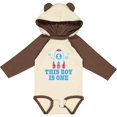 thumbnail image 3 of Inktastic 1st Birthday Boy Rocket Ship Boys Long Sleeve Baby Bodysuit, 3 of 5