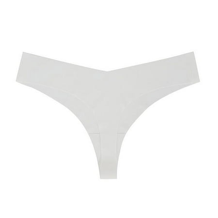 ERDOUY Womens Seamless Underwears Panties Sexy Lace Hipster Bikini Thong Briefs Panty Underwear for Women 3pcs(White L)