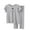 Gray, variant on Lovzfmll Modal Ruffle Pajama Set for Girls, Short Sleeve Flutter Top & Loose Pants, Princess Style Sleepwear Outfits for Infant 6-12 Months