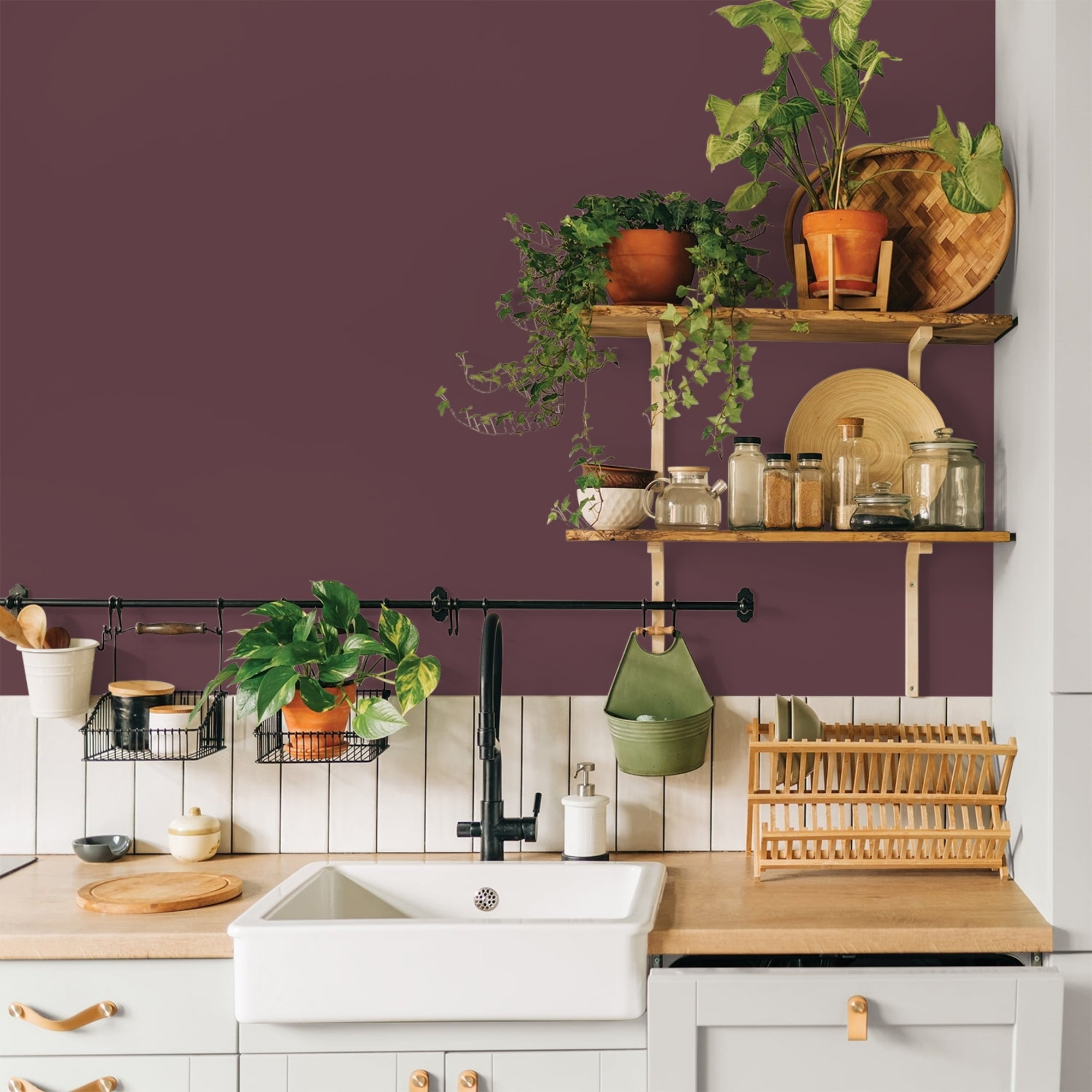 Glidden HEP Gooseberry / Purple, Eggshell Interior Paint with Primer, 1 Quart