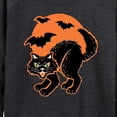 thumbnail image 3 of Instant Message - Vintage Paper Cat Halloween - Women's Lightweight French Terry Long Sleeve Shirt, 3 of 6