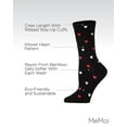 thumbnail image 3 of MeMoi Delicate Hearts Bamboo Blend Crew Socks - Mens - Male, 3 of 7