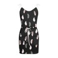 thumbnail image 2 of Robe d'Été pour Femmes, Mode Aguichant, Col en V, Imprimée, Vacances, Plage, Combinaison, Robe Soleil, 2 of 4