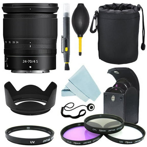 Nikon NIKKOR Z 24-70mm f/4 S Lens   Filter Kit   Accessory Kit WHITE BOX