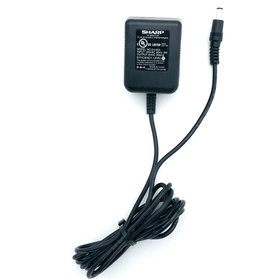Pre-Owned Sharp EA-65A AC Adapter 6V 0.3A 2W Plug IN Class 2 Transformer