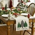 thumbnail image 4 of Smile Christmas Trees Winter Table Runner 13 x 72 Inch, 4 of 8