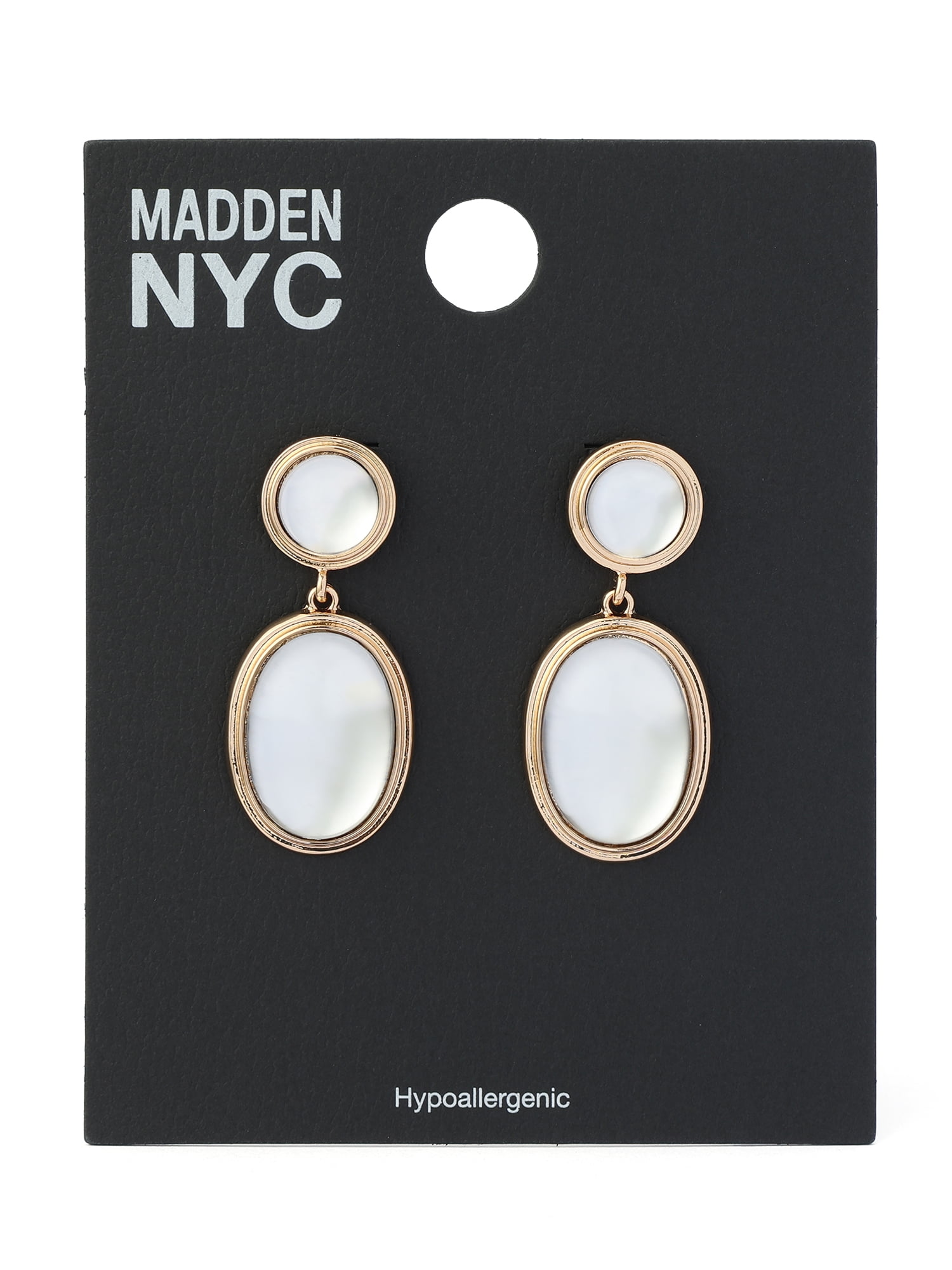 Madden NYC Women's Fashion Crystal Drop Earrings