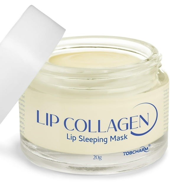 Mascarilla para dormir para labios Tobcharm Lip Plumper, 20 ml con ácido hialurónico