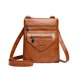 thumbnail image 1 of Bolso bandolera para teléfono celular | Bolso vertical de cuero PU suave para mujer | Bolso de mano pequeño | Cartera ligera para mujer | Marrón | 24,5x9,7x9,3cm | 1 Paquete, 1 of 6