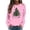 Pink, variant on FYEGRE Christmas Tree Sweatshirt Women Merry Christmas Long Sleeve Shirt Pullover Top Xmas Holiday Sweatshirts Grey XXL