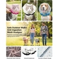thumbnail image 5 of Adjustable Dog Mesh Head Cover, Face Net for Small Dogs| Prevent eating ground debris, Soft Breathable Mesh Mask, Stretchy Elastic Design, for Outdoor Walks, Park & Travel(Yellow), 5 of 7