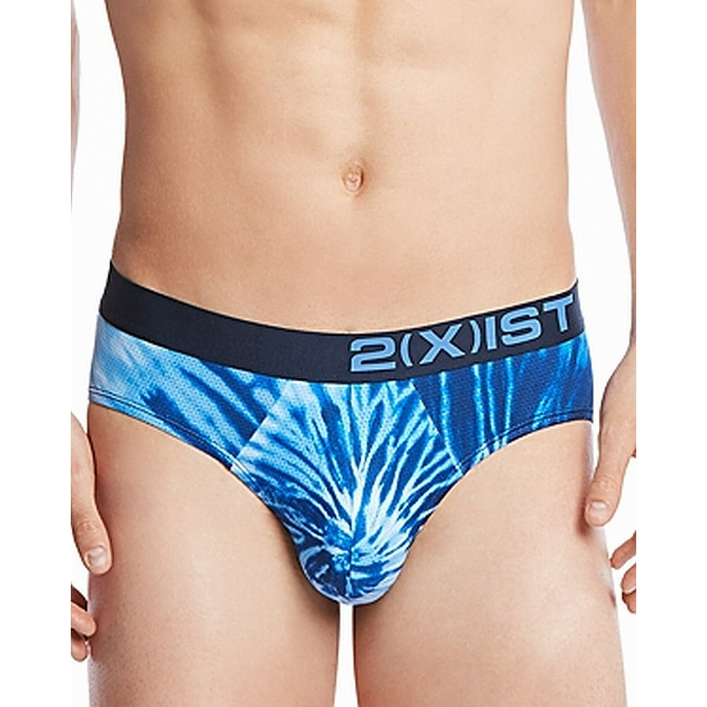 2(X)IST 2(x)ist NEW Blue Sliq Mesh Men's Size Large L Low Rise Brief