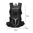 thumbnail image 3 of Bolsa de nailon para exteriores, para hombres y mujeres, bolsa de agua para correr, mochila deportiva (negro) Likrtyny Para estrenar, 3 of 8