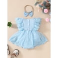 thumbnail image 4 of WIBACKER Baby Girl Clothes Infant Tulle Romper Ruffe Sleeveless Bodysuit Baby Girl Summer Infant Girl Dress 0-18M, 4 of 9