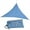 blue, variant on Waterproof Triangular UV Sun Shade Sail Combination Net Triangle Sun Sail Tent