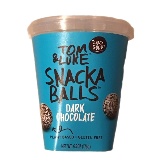 TOM & LUKE DARK CHOCOLATE SNACKA BALLS 6.2 OZ (175 G) PLANT BASED GLUTEN FREE NO ADDED SUGAR