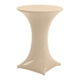 thumbnail image 2 of Neinkie Housse de Table Cocktail en Spandex - Nappe Ronde Ajustée pour Table de Pub, Table de Cuisine Ronde, Table Haute, 2 of 7