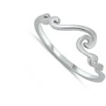thumbnail image 4 of Simple Filigree Swirl Wave Ring .925 Sterling Silver Band Jewelry Female Male Unisex Size 9, 4 of 4
