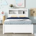 thumbnail image 4 of Triple Tree Modern MDF Queen Captain Bed White, 4 of 9