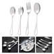 thumbnail image 3 of 4 tenedores de postre exquisitos, cucharas de café encantadoras, cucharas para revolver (plata) HOMEMAXS 11755999-MX, 3 of 7
