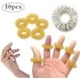 thumbnail image 3 of Anillo de masaje, 10 piezas de anillos de acupresión, anillo de masaje de dedos de medicina china (5 plateados + 5 dorados), 3 of 6