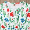 thumbnail image 4 of Enfant Bébé Fille Robe Été Plage Robes de Fleurs Batwing Manches Robe de Soleil, 4 of 4