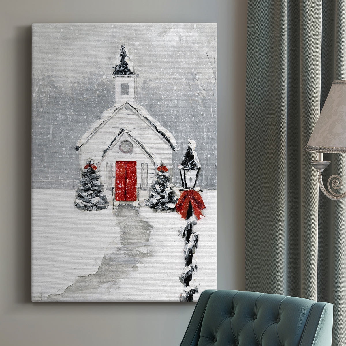 Wexford Home 12X18 Soft Silent Night Premium Gallery Wrapped Canvas - Ready to Hang