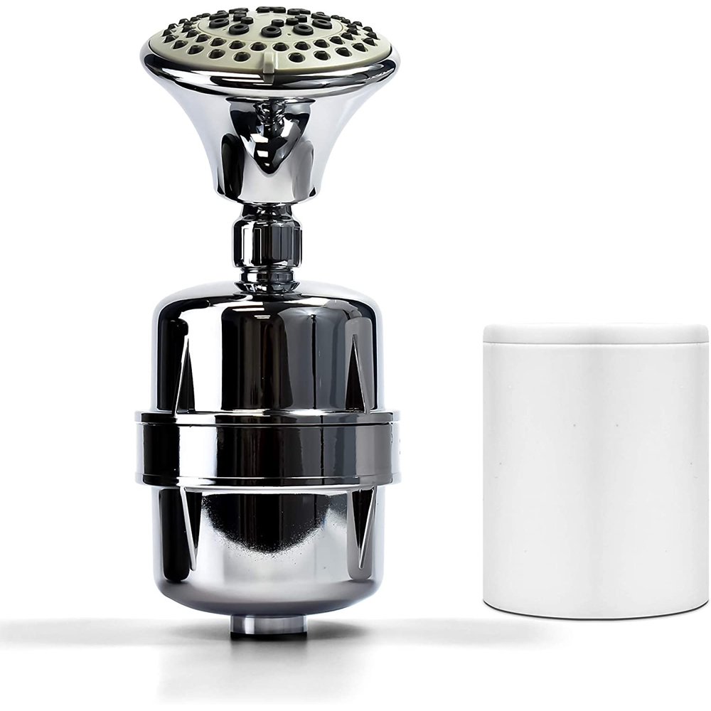 Propur Chrome Shower Filter w/ 5 Function Massager Head ProMax Water