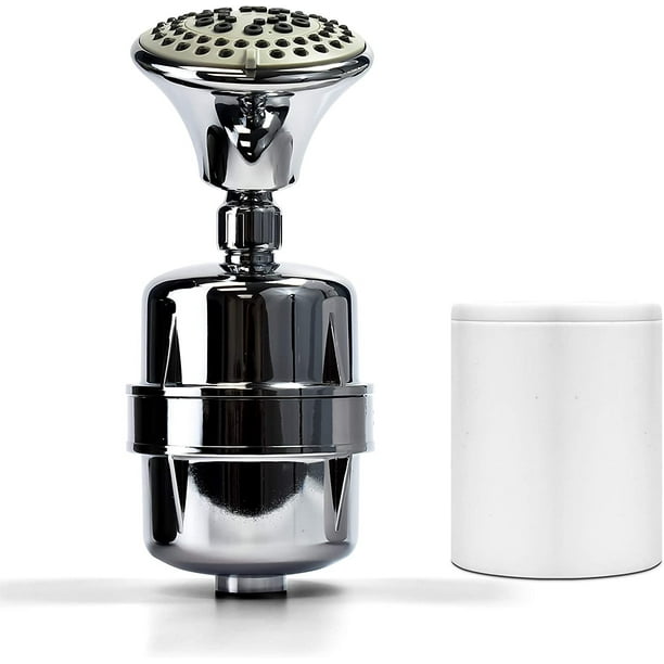 Propur Chrome Shower Filter w/ 5 Function Massager Head ProMax Water