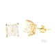 thumbnail image 3 of Aretes de Oro de 14 K - CUADRADO INVISIBLE, 1 par - 6 mm ER Rojo Verde, 3 of 5