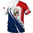 thumbnail image 2 of Custom Panama Shirts for Men 3D Panama Coat of Arms Shirts Panamanian Flag Pride Shirts Panama Hombres Camisa Men Women (T-shirt, S), 2 of 10