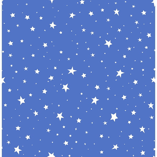 Brewster Stars Blue Stars Wallpaper - Walmart.com