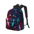 thumbnail image 2 of Picia Cool Wolf Head Large Capacity Backpack Classic Style Backpack Casual Backpack Water-Resistant School Work Travel Outdoor Backpack, 2 of 8