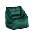 thumbnail image 2 of Big Joe Aurora Bean Bag Chair, Deep Emerald Velvet, Soft Polyester, 2.2 feet, 2 of 6